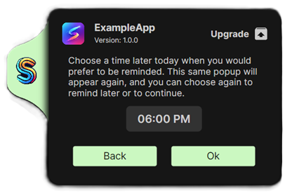The reminder time picker